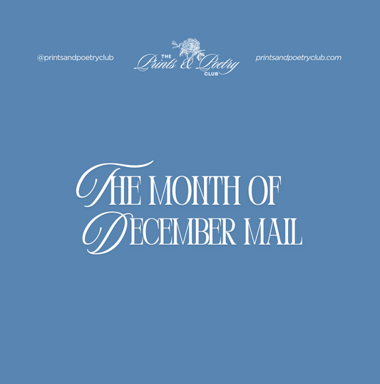 Monthly Mail x The Prints & Poetry Club