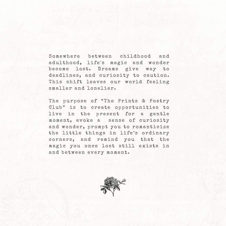 Monthly Mail x The Prints & Poetry Club