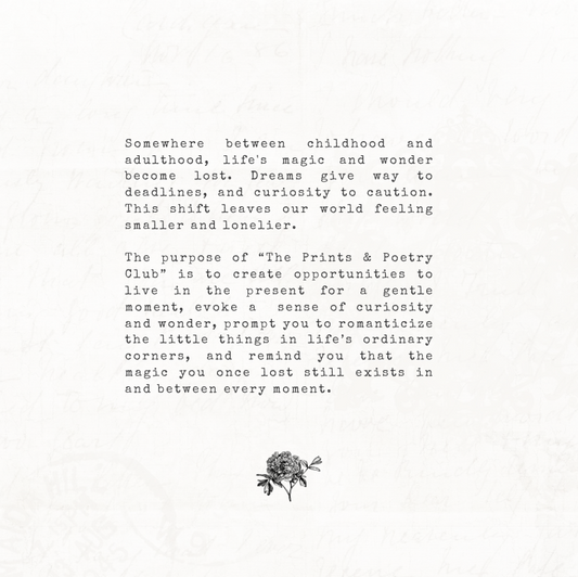 Monthly Mail x The Prints & Poetry Club